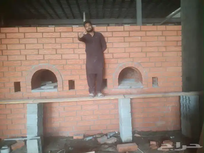 عمل مخابز ومشب نار شويات طوب الحمر ومشب رخام معلم باكستاني 4