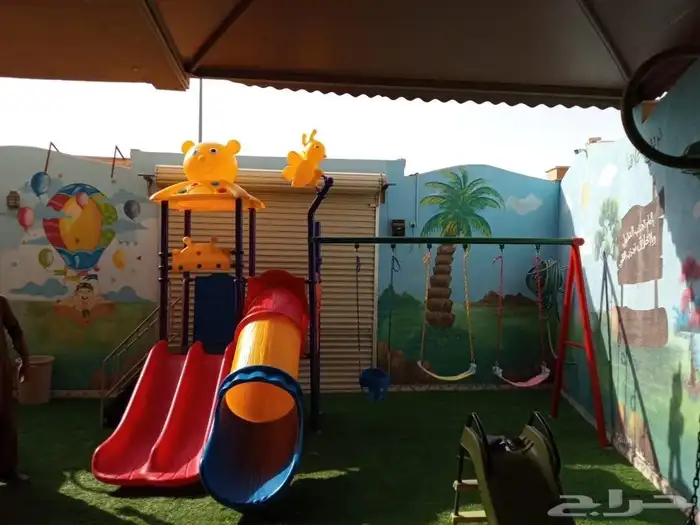 مراجيح مع زحليق متعدده للالطفال وتفاعل وتسليه للطفال 8