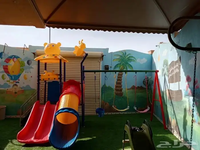 مراجيح مع زحليق متعدده للالطفال وتفاعل وتسليه للطفال 6