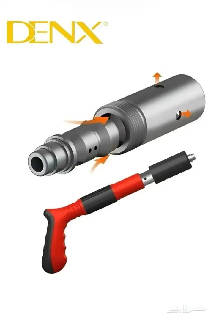 مسدس مسامير من DENX يعمل بضغط الهواء قادر على اختراق الفولاذ 2
