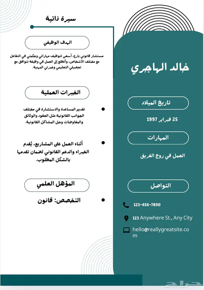 تصميم سيرة ذاتية (CV) احترافية ATS وتصميم ملف لنكد إن 0