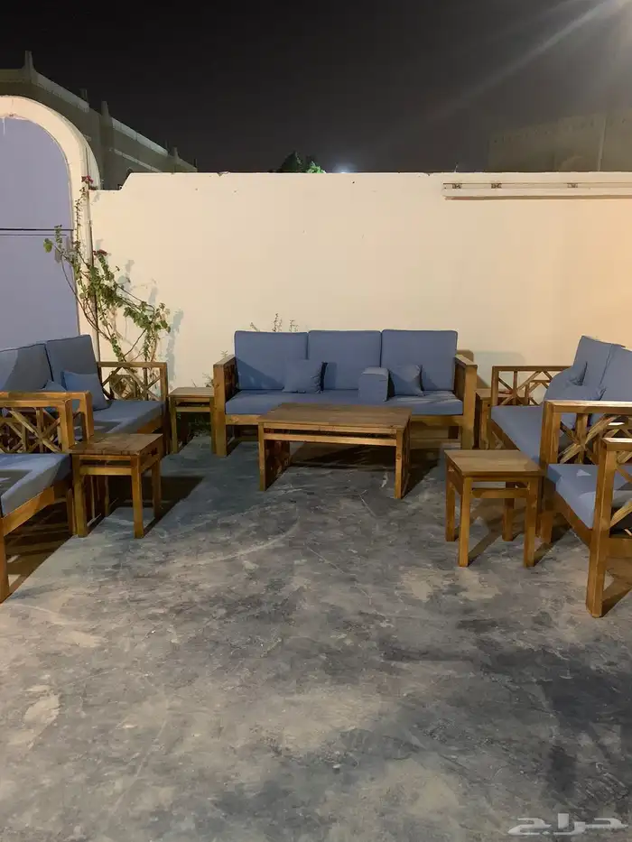 جلسات خارجية عروض يوم الوطني عرض خشب حدي درر جاهز تفصيل طقم 72