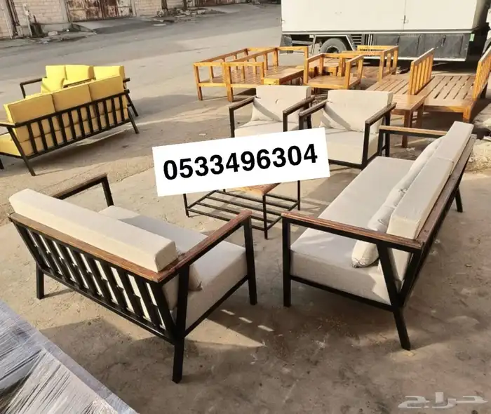 جلسات خارجية عروض يوم الوطني عرض خشب حدي درر جاهز تفصيل طقم 81