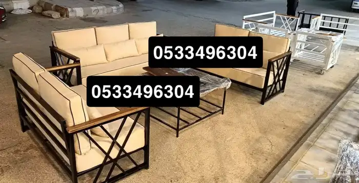 جلسات خارجية عروض يوم الوطني عرض خشب حدي درر جاهز تفصيل طقم 95