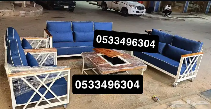 جلسات خارجية عروض يوم الوطني عرض خشب حدي درر جاهز تفصيل طقم 97