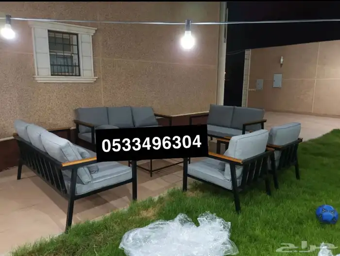 جلسات خارجية عروض يوم الوطني عرض خشب حدي درر جاهز تفصيل طقم 64
