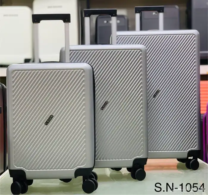 شنط سفر فايبر 3 قطع جديد 8