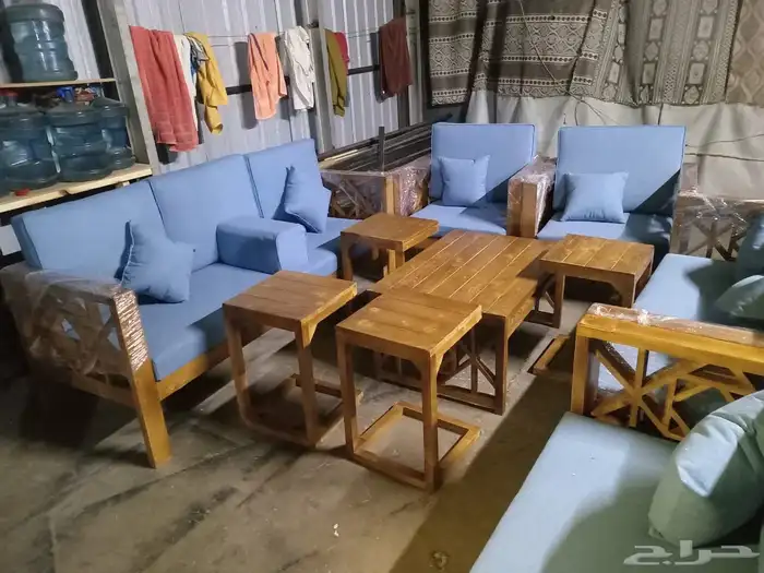 جلسات خارجية عروض يوم الوطني عرض خشب حدي درر جاهز تفصيل طقم 68