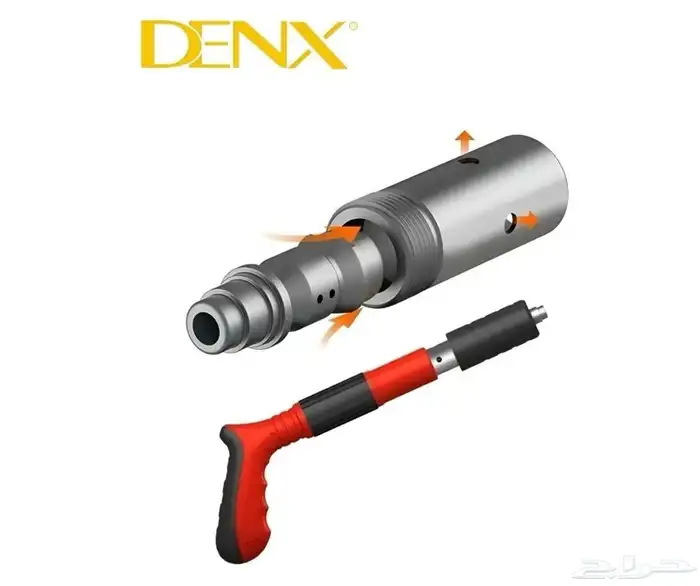 مسدس مسامير من DENX يعمل بضغط الهواء قادر على اختراق الفولاذ 7