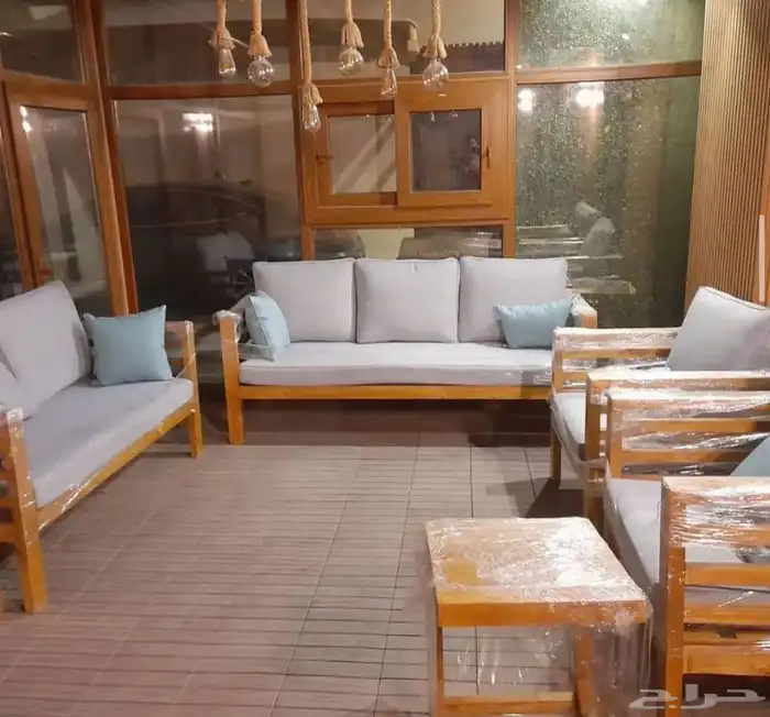 جلسات خارجية عروض يوم الوطني عرض خشب حدي درر جاهز تفصيل طقم 77