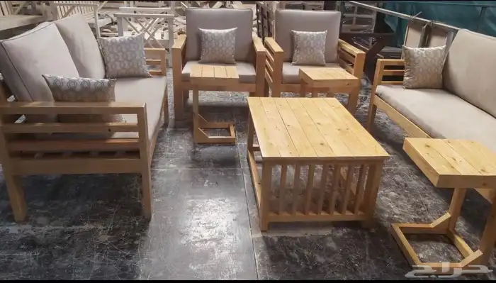 جلسات خارجية عروض يوم الوطني عرض خشب حدي درر جاهز تفصيل طقم 60