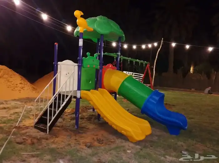 مراجيح مع زحليق متعدده للالطفال وتفاعل وتسليه للطفال 3