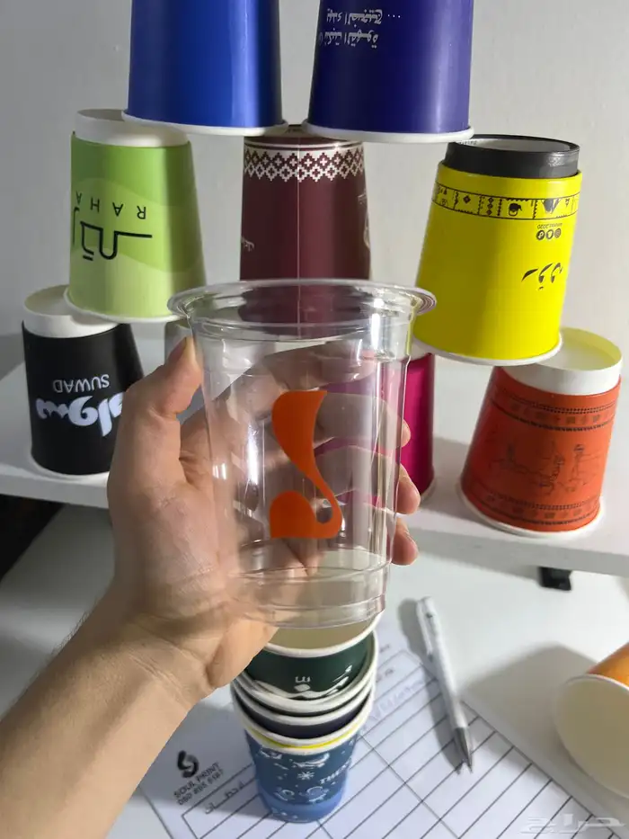 طباعه وتصنيع الاكواب الورقيه 1