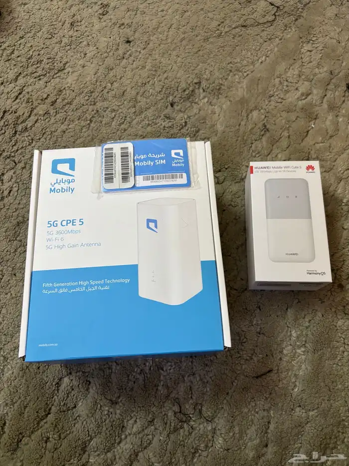 موبايلي شريحه و راوتر ومودم هديه نت مفتوح 5G 2