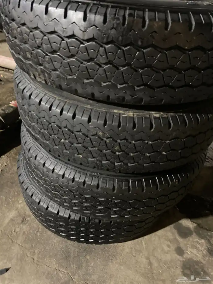 طقم كفرات195R15 برجستون اخو الجديد 0