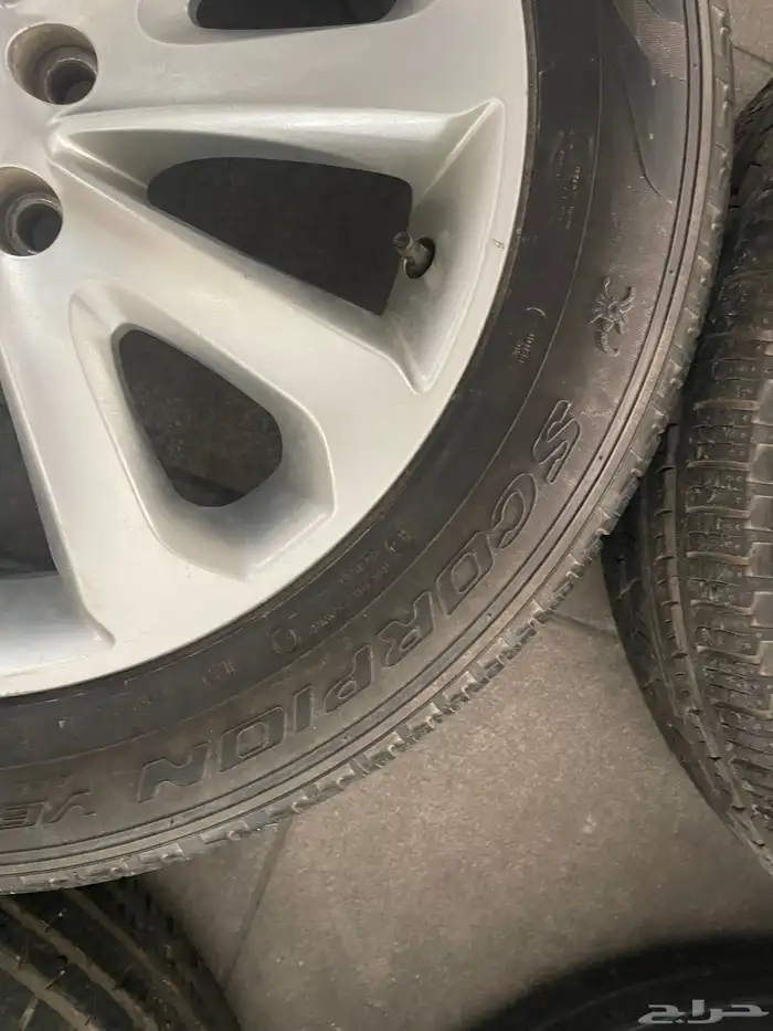 جنوط رانج روفر سبورت اصلية مقاس 20 مع الكفرات اخت الجديد 4