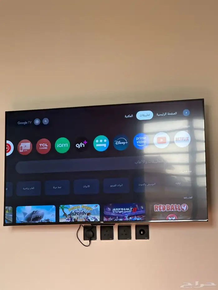 شاشه جديده TCL 4k ((55بوصه)) 0