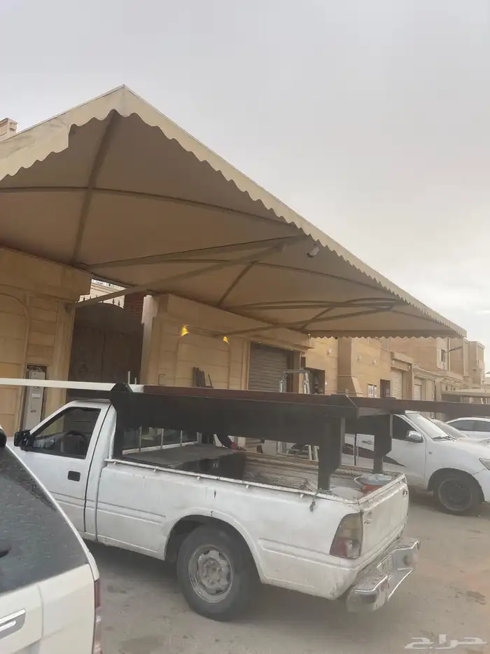 مظلات سيارات سواتر هناجر جميع انواعها تركيب 0