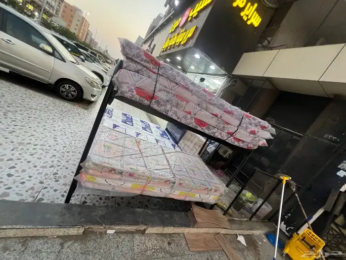 سرير حديد دورين دور واحد مرتبة مضغوط متوفرة 0