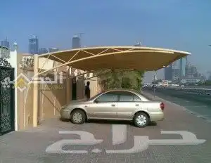 مظلات سيارات سواتر هناجر جميع انواعها تركيب 9