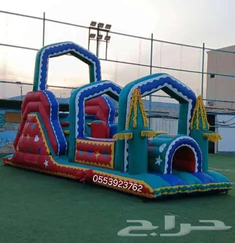 تاجير نطيطات زحليقه مائيه ملعب صابوني 4