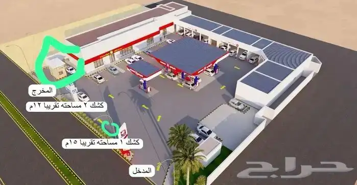 عرض موقت محلات محطة وقود 0