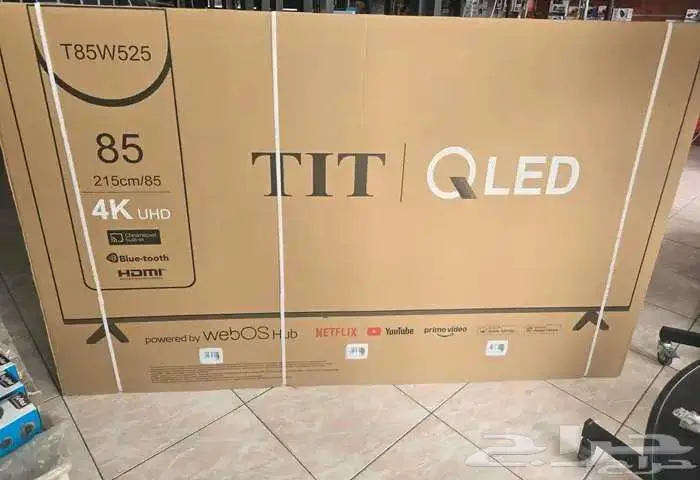 TIT شاشة تلفزيون سمارت 85 بوصة 4K QLED عرض 2799ريال 5