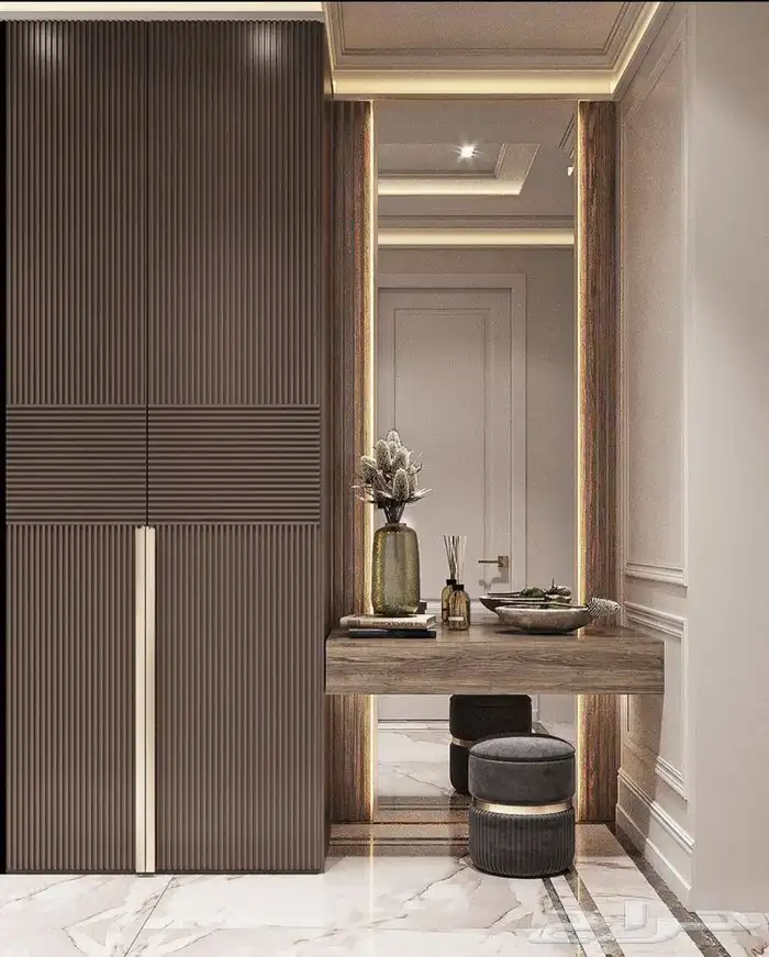 شي بورد بديل رخام باركيه مداخل غرف نوم 80