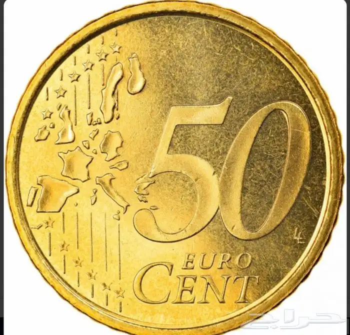 عملة نادرة  عملة يورو بقيمة 50 سنتا اسبانيا 2