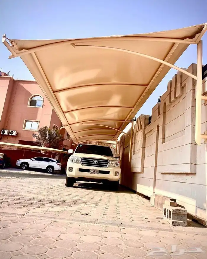 مظلات سيارات سواتر هناجر جميع انواعها تركيب 5