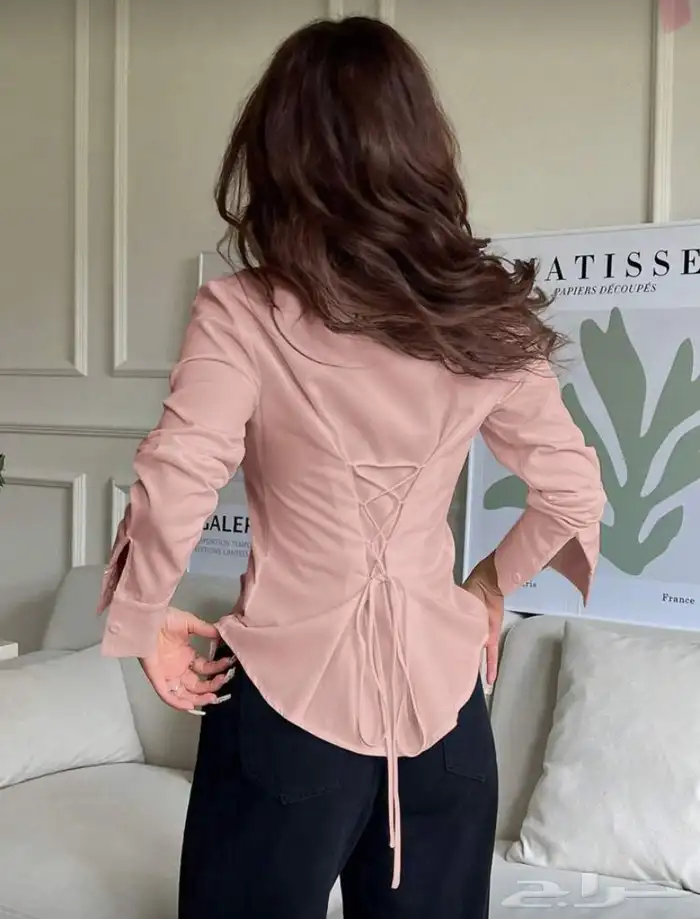 بلوزه ورديه مخصره 1
