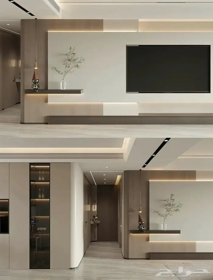 شي بورد بديل رخام باركيه مداخل غرف نوم 58