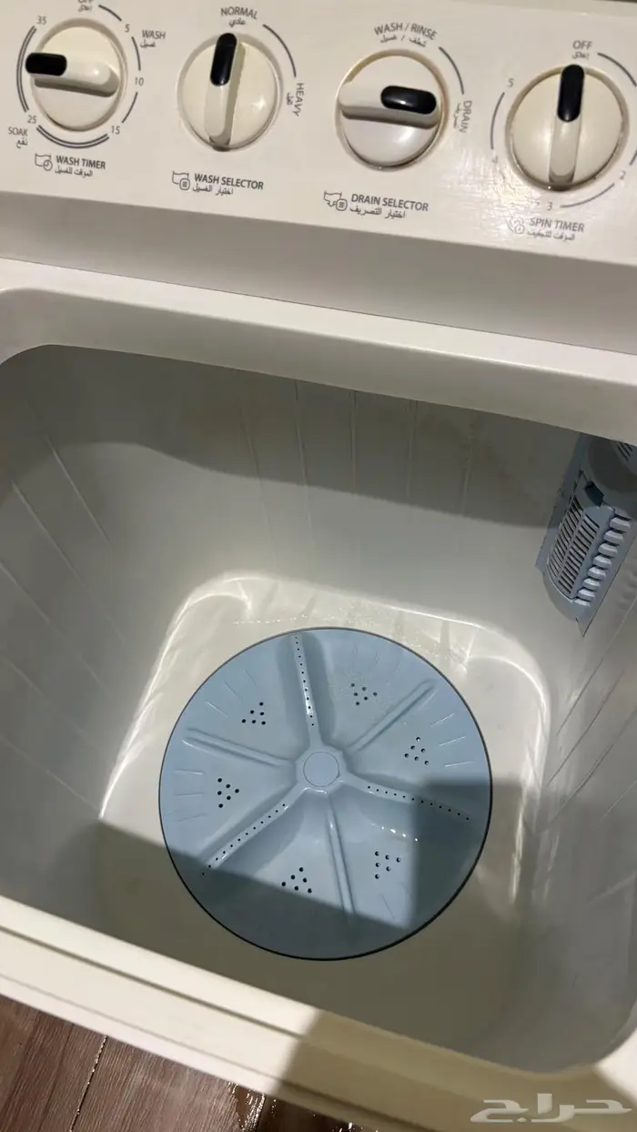 غساله عاديه كل شي فيها شغال بس مفقوده الغطاء 12 كيلو 2