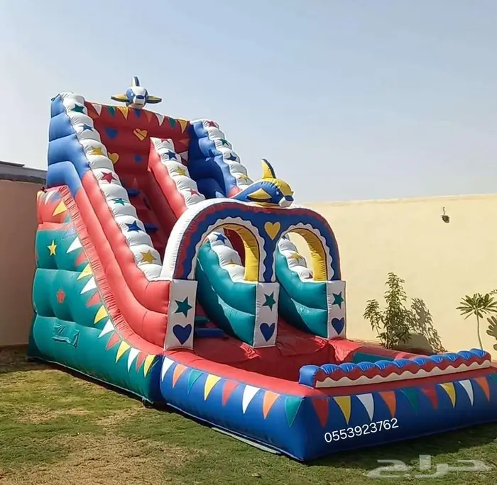 تاجير نطيطات زحليقه مائيه ملعب صابوني 6