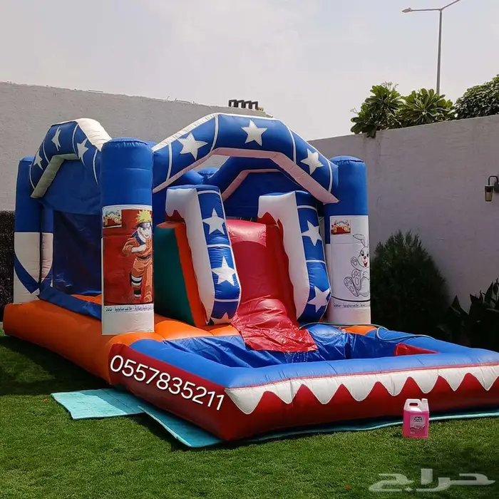 ايجار زحاليق مائيه نطيطات ملعب صابوني 3
