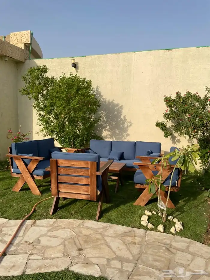 جلسات خارجية عروض يوم الوطني عرض خشب حدي درر جاهز تفصيل طقم 69