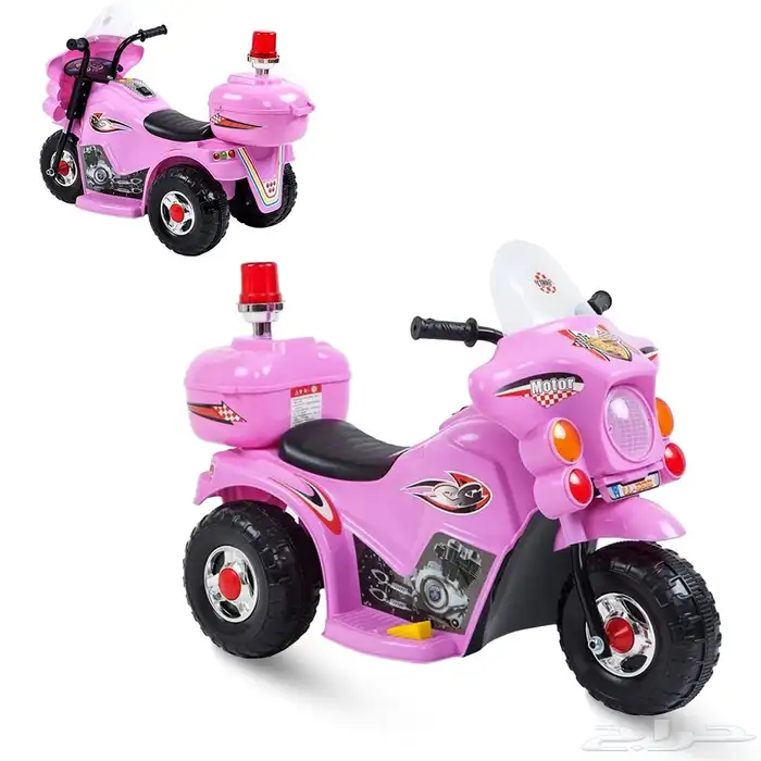 دباب اطفال كهربائي بالحجم الصغير - دباب اطفال شرطة بمؤثرات 24