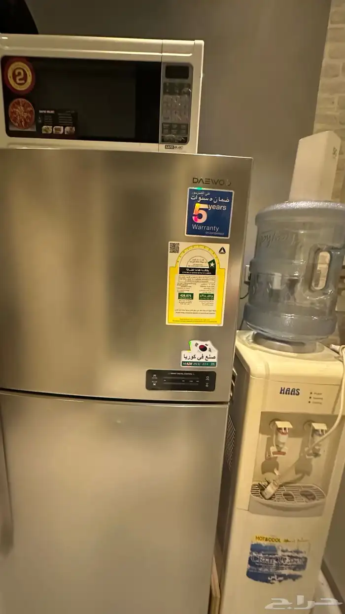 مطبخ بملحقاته ثلاجه مكرويف فرن دولايب خزائن للبيع كامل 2