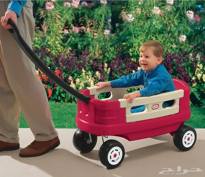 عربة ليتل تايكس جونيور المتينة باللون الأحمر 3