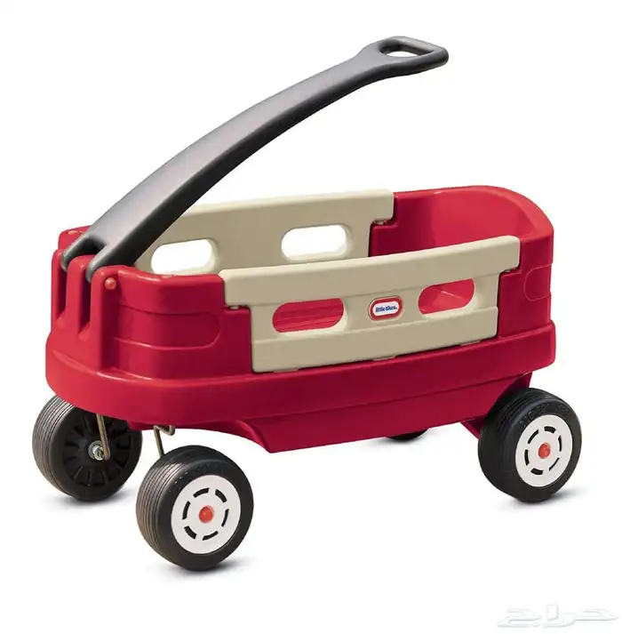 عربة ليتل تايكس جونيور المتينة باللون الأحمر 5