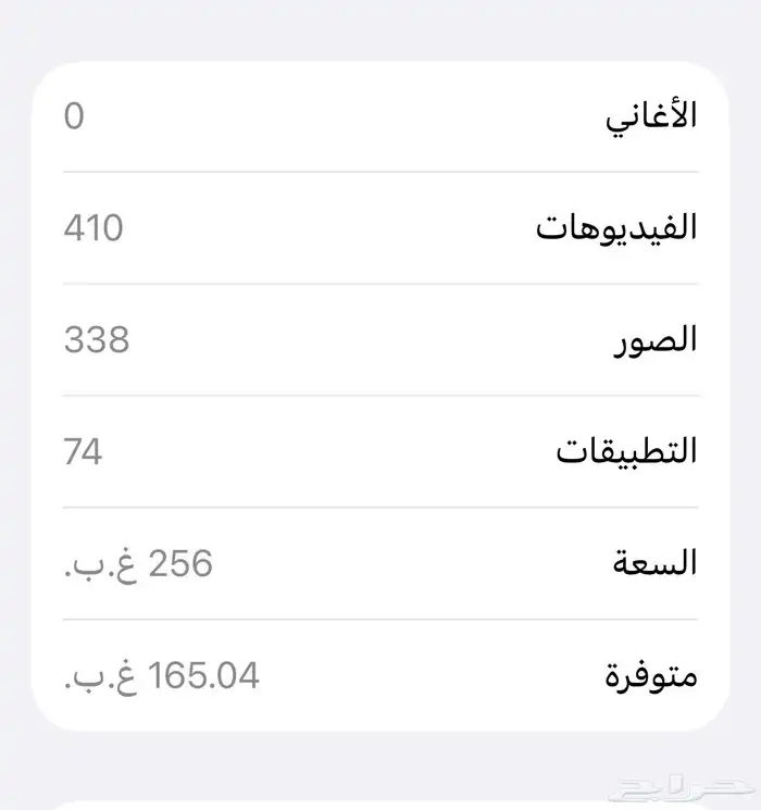 أيفون 14 العادي بطاريه 92 مساحه256 كل شي سليم بدون كسور 0