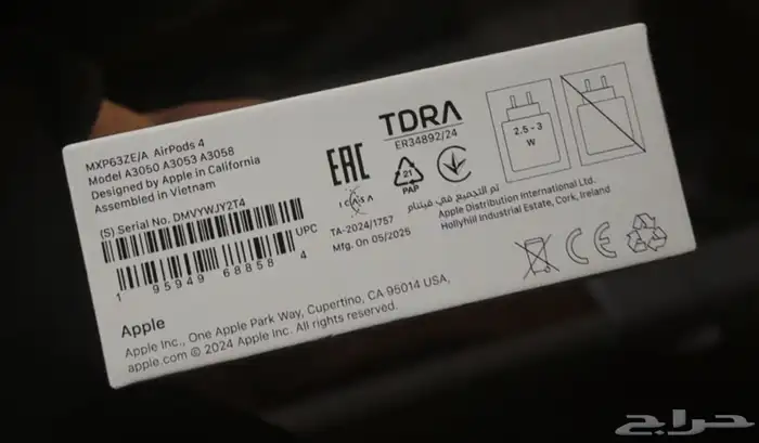 سماعه ايربودز اصلي الجيل الرابع 2