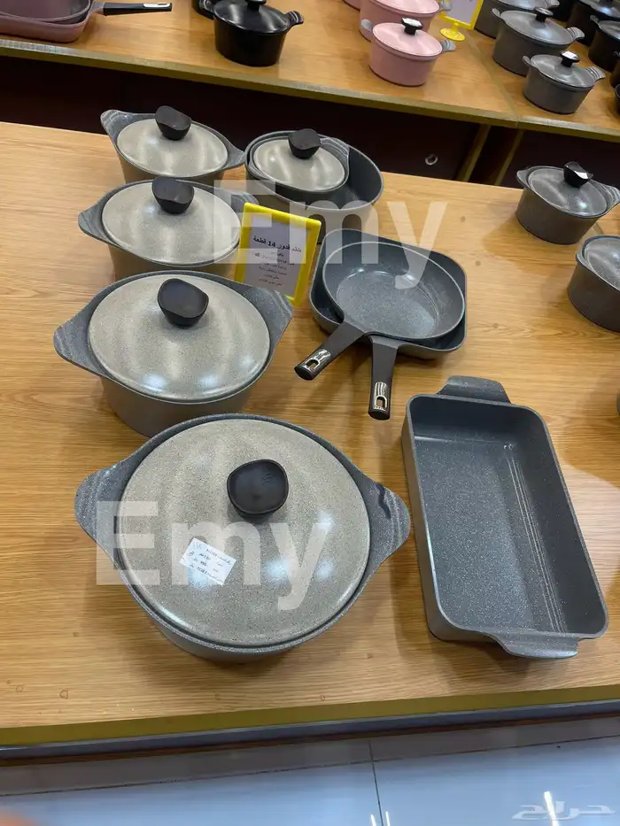 اطقم نيوفلام كوري جرانيت اكستريما وايني 14قطعه و20قطعه جديد 1