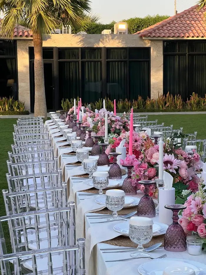 تنسيق حفلات طاولات وكراسي 0