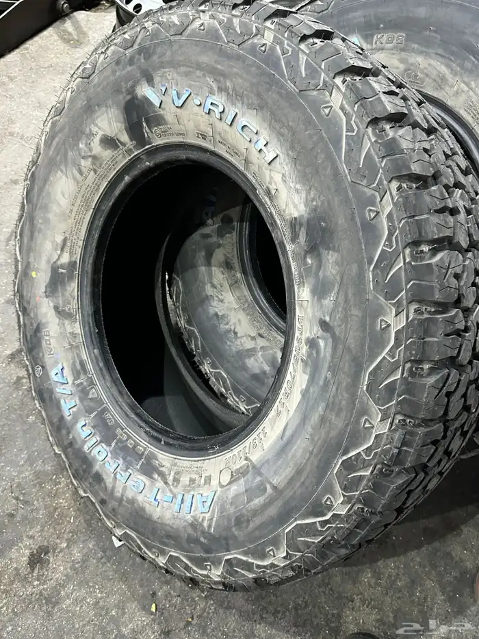 كفرات نص حجري فيرتش مقاس 315 70 17 بزرعهاء 22