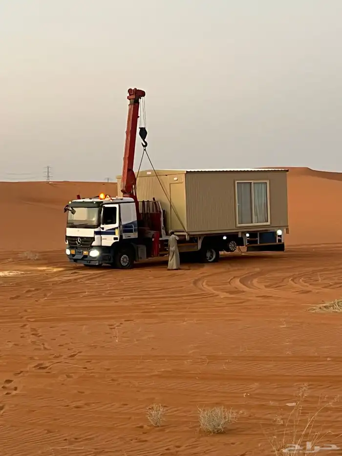 رافعه سطحه ونش دبل كرين نقل غرف بركسات 0