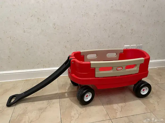 عربة ليتل تايكس جونيور المتينة باللون الأحمر 0