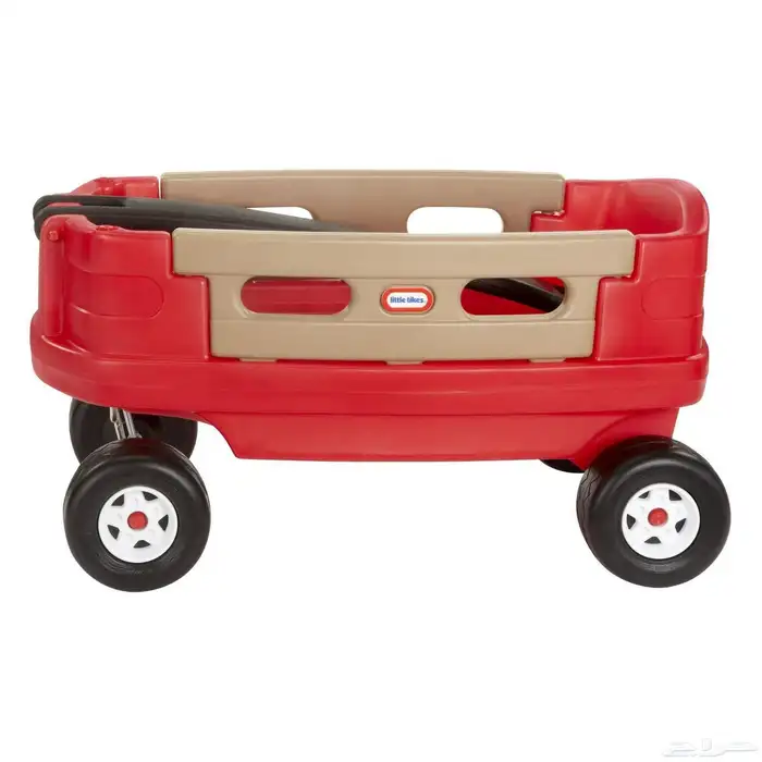 عربة ليتل تايكس جونيور المتينة باللون الأحمر 7