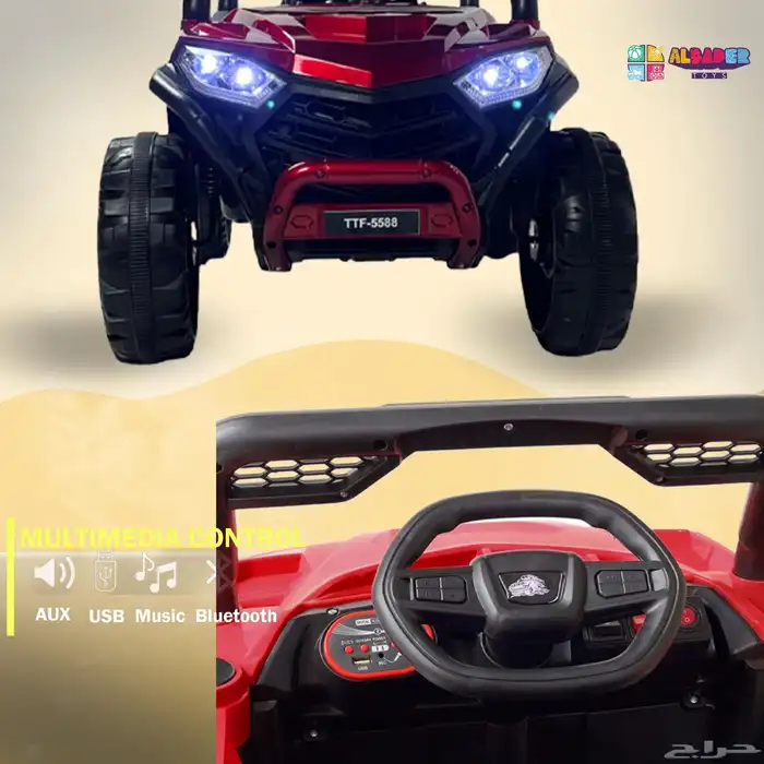 سيارة اطفال كهربائية بتصميم ميني بقوة 12V - سياره للاطفال 2