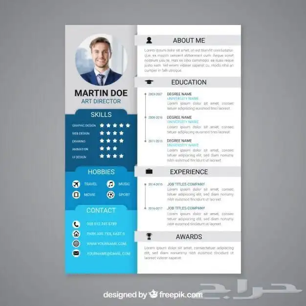 تصميم سيرة ذاتية ATS 3